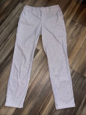 H&M Women’s Cotton Blue Pinstripe  Pants